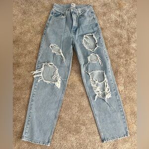 BDG Ripped Wide Leg Jeans